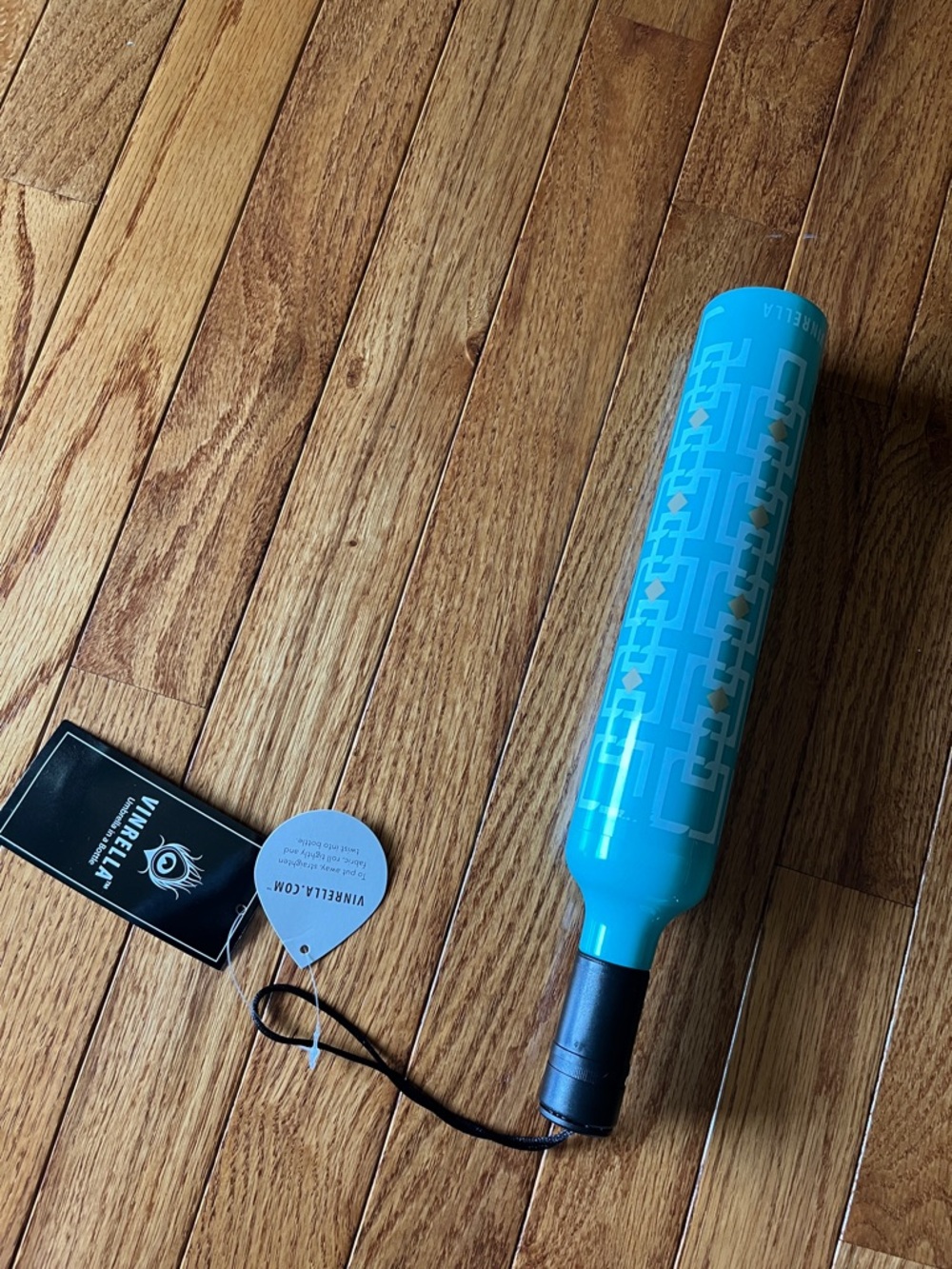 Intel Teal Blue Compact Umbrella